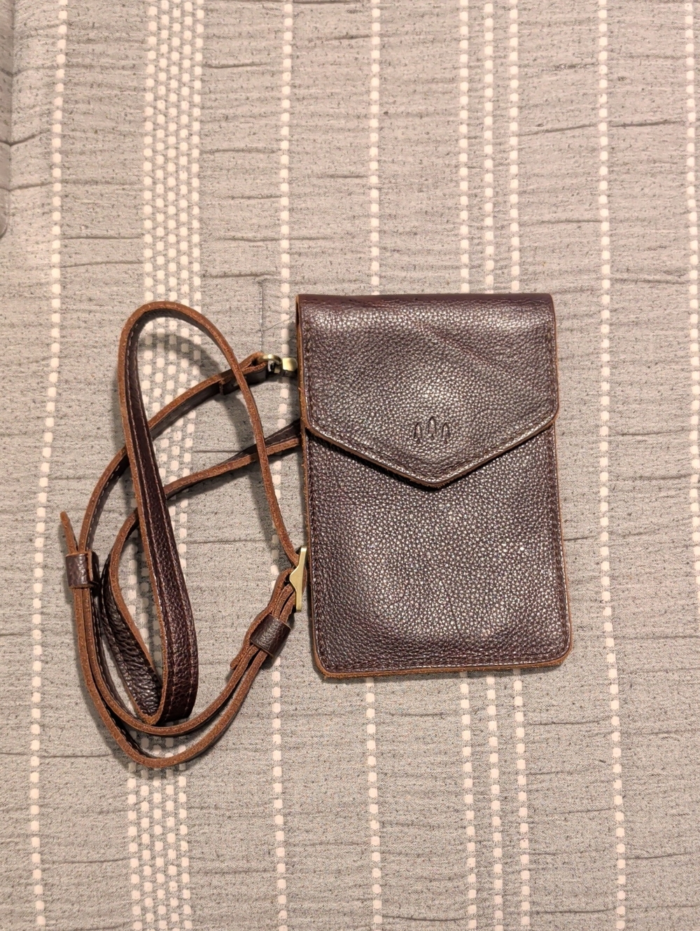 Portland Leather Parker Phone Bag - Coldbrew